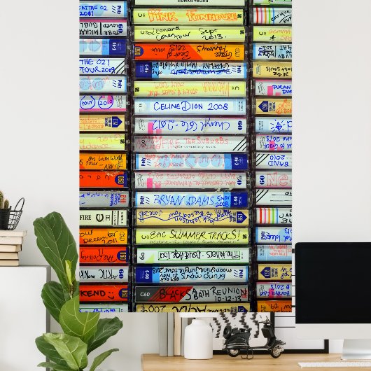 Cassettebandjes Poster (Thuiskantoor)