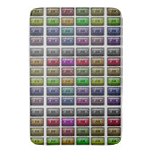 CASSETTEBANDJES RETRO MUSIC LOVER BADMAT (Voorkant Verticaal)