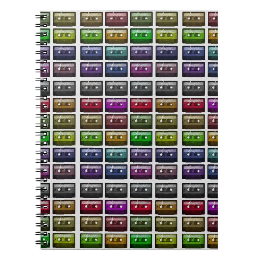 CASSETTEBANDJES RETRO MUSIC LOVER NOTITIEBOEK (Voorkant)