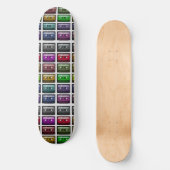 CASSETTEBANDJES RETRO MUSIC LOVER PERSOONLIJK SKATEBOARD (Voorkant)
