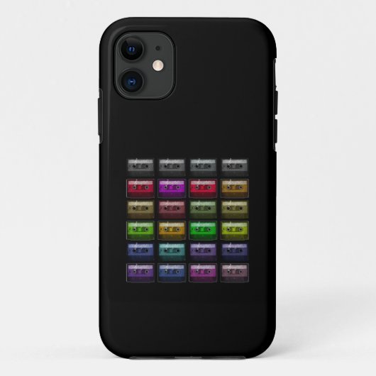 CASSETTEBANDJES RETRO MUZIEK LIEFHEBBER Case-Mate iPhone CASE (Achterkant)