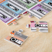 Cassettebandjes Retro Patroon Legpuzzel (Zijkant)
