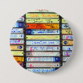 Cassettebandjes Ronde Button 7,6 Cm (Voorkant)