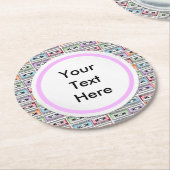 Cassettebandjes Ronde Kartonnen Onderzetter (Gebogen)