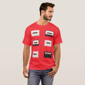 Cassettebandjes T-shirt (Voorkant volledig)