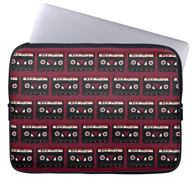 Cassettebandjes Tablet Hoesje  Laptop Sleeve (Voorkant)
