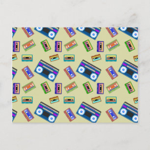Cassettebandjes Vintage Liefhebber Retro Oude Plat Briefkaart