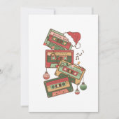Cassettebandjes voor kerstmuziek bedankkaart (Voorkant)
