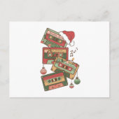 Cassettebandjes voor kerstmuziek briefkaart (Voorkant)