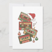 Cassettebandjes voor kerstmuziek kaart (Voorkant)