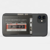 Cassetterecorder Franse iPhone iPad hoesje (Achterkant (horizontaal))