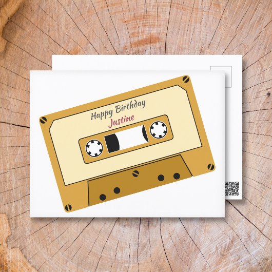 Cassetterecorder Verjaardagskaart Briefkaart