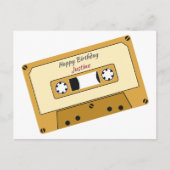 Cassetterecorder Verjaardagskaart Briefkaart (Voorkant)
