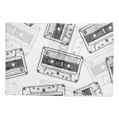 cassettes: wit gegraveerd patroon. kussensloop (Achterkant)