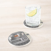 cassettespeler zandsteen onderzetter (Zijkant)