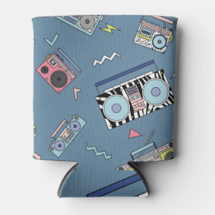  cassettespelers: Retro Naadloze Kunst Blikjeskoeler