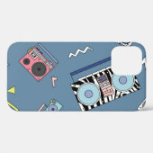  cassettespelers: Retro Naadloze Kunst Case-Mate iPhone Case (Achterkant (horizontaal))