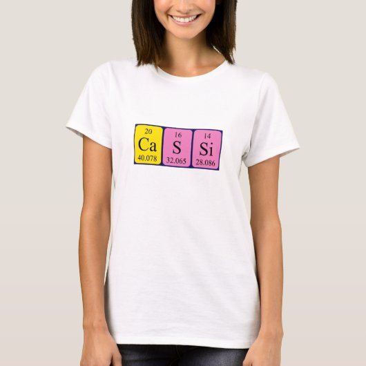 Cassi-shirt met periodieke handelsnaam t-shirt (Voorkant)