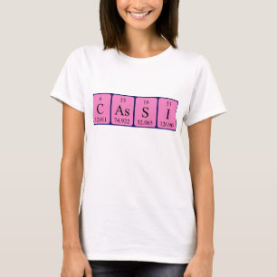 Cassi-shirt met periodieke handelsnaam t-shirt
