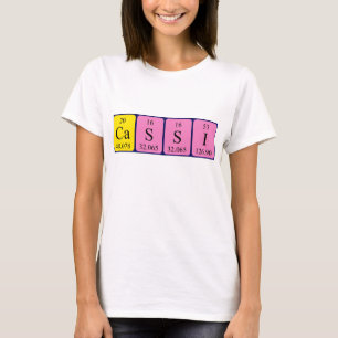 Cassi-shirt met periodieke handelsnaam t-shirt