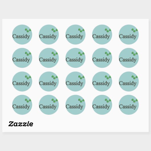 Cassidy Custom Ronde Sticker (Vel)