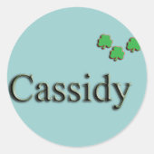 Cassidy Custom Ronde Sticker (Voorkant)
