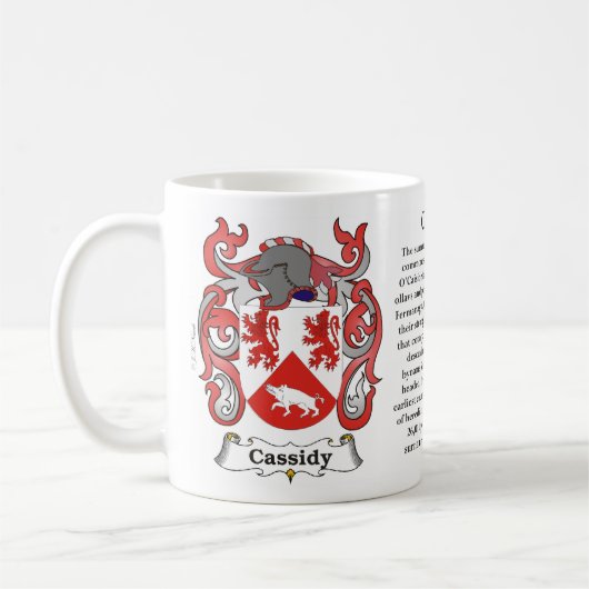 Cassidy Family Coat of Arms Mok (Links)