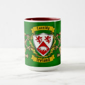 Cassidy Irish Shield & Griffins gepersonaliseerd Mok (Midden)