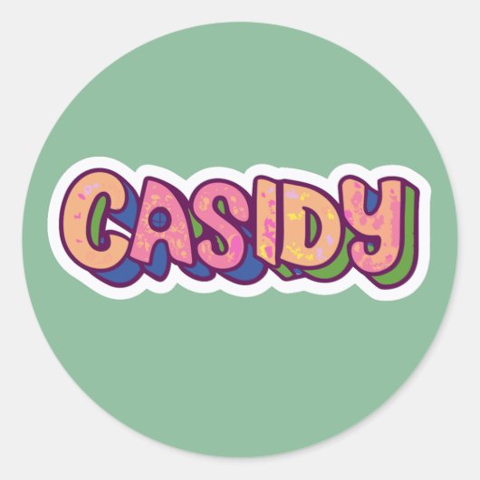 Cassidy Naam Stickers (Voorkant)