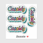 Cassidy Naam Stickers (Vel)