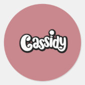 Cassidy Naam Stickers (Voorkant)