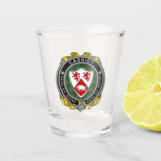 Cassidy/O-Cassidy Irish Shield Shot Glas (Voorkant)