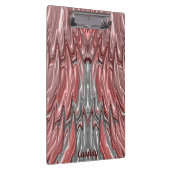 CASSIDY ~ PASTEL 3D! Roze, Zilver, Wit GLOSSY Klembord (Rechts)