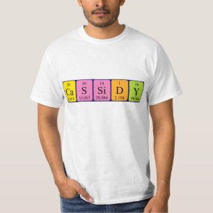 Cassidy periodiek table name shirt