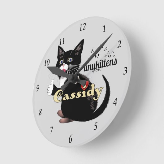 Cassidy TinyKittens Ronde Klok (Hoek)