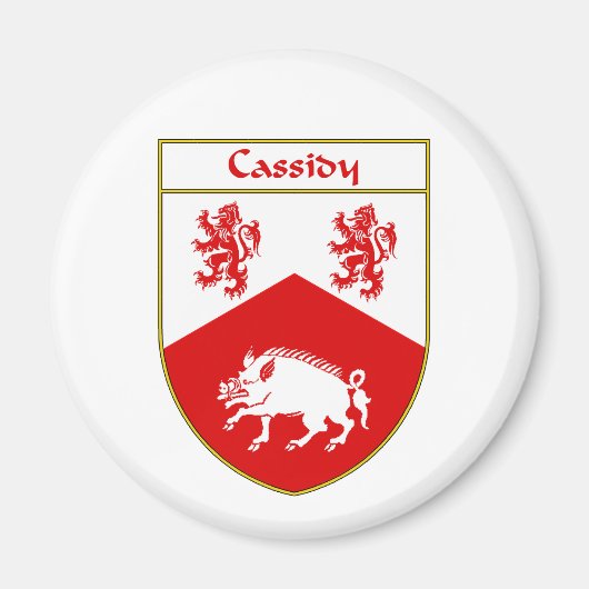 Cassidy Wapen/Familie Crest Magneet (Voorkant)