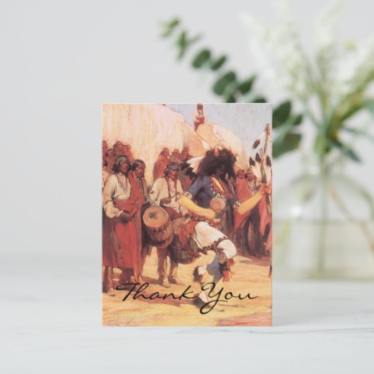 Cassidy's Buffalo Dance Briefkaart (Staand voorkant)