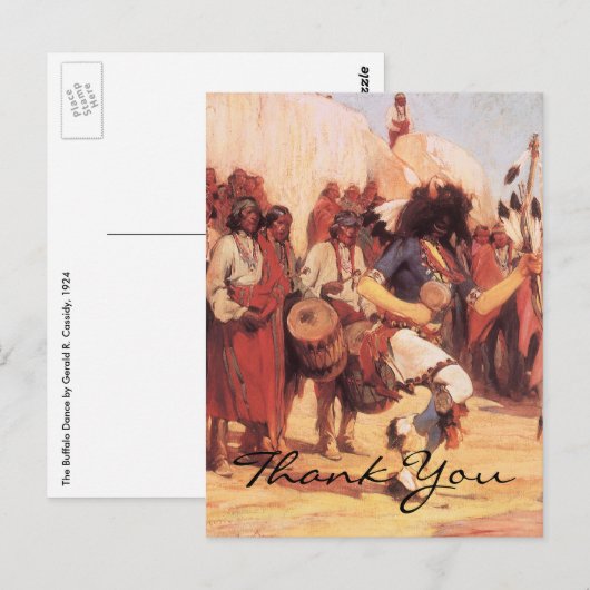 Cassidy's Buffalo Dance Briefkaart (Voorkant / Achterkant)