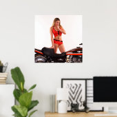 Cassie en de Z1 druk Poster (Thuiskantoor)