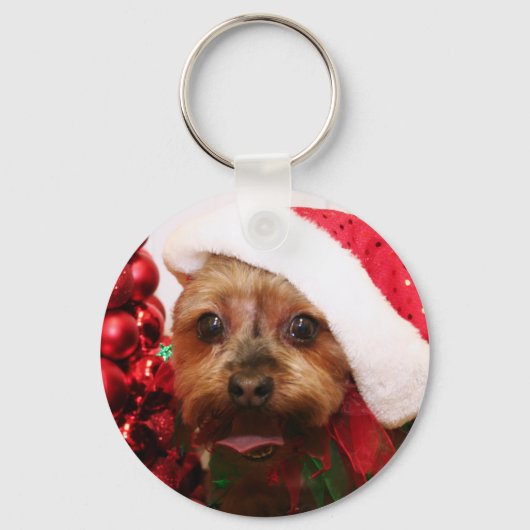 Cassie - Yorkshire Terrier - Scharr Sleutelhanger (Voorkant)