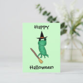 Cassie's Halloween Kikker Briefkaart (Staand voorkant)
