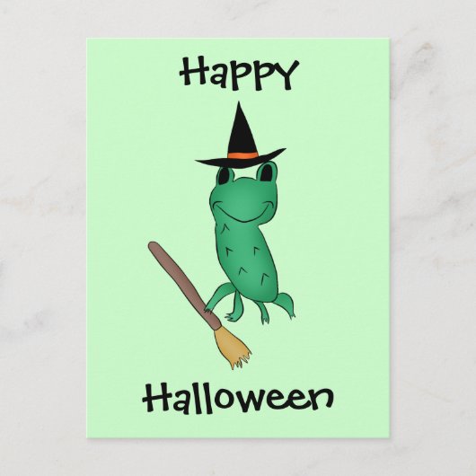 Cassie's Halloween Kikker Briefkaart (Voorkant)