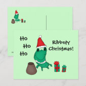 Cassie's schattige kerstkikker feestdagenkaart (Voorkant / Achterkant)