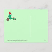 Cassie's schattige kerstkikker feestdagenkaart (Achterkant)