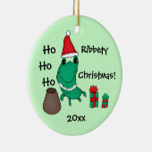 Cassie's schattige kerstkikker keramisch ornament (Rechts)