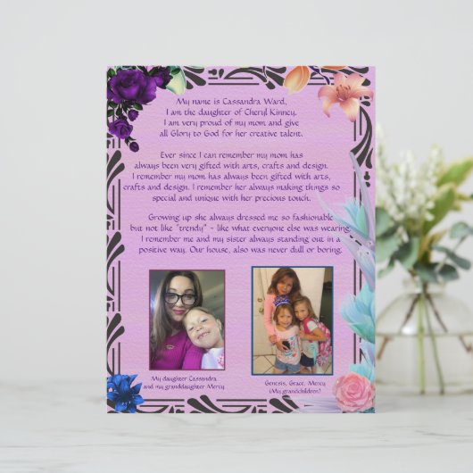 Cassie's toegewijde, gepersonaliseerde krant (Staand voorkant)