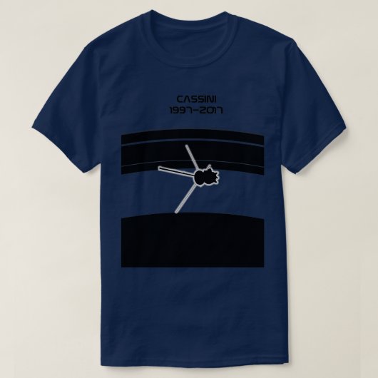 Cassini Grand Finale herdenkingsdienst T-shirt (Design voorkant)