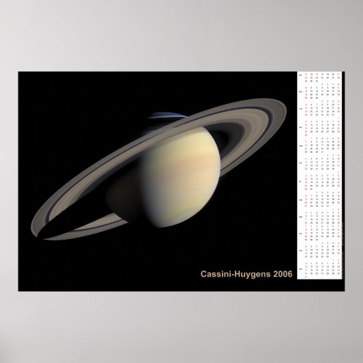 Cassini-Huygens 2006 Agenda Poster (Voorkant)