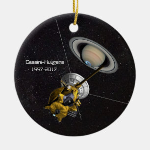 Cassini Huygens Mission to Saturn Keramisch Ornament