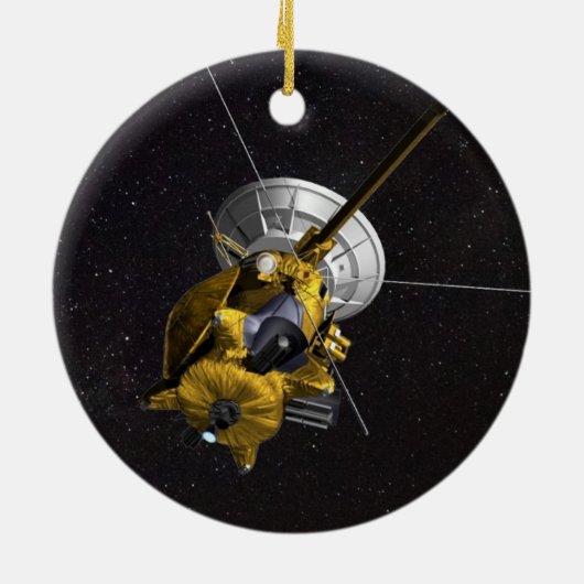 Cassini Huygens Mission to Saturn Keramisch Ornament (Achterkant)
